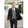 imageCOOFANDY Mens Casual Business Vests Lightweight Waistcoat Slim Fit Suit VestGrey