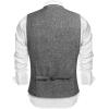 imageCOOFANDY Mens Casual Business Vests Lightweight Waistcoat Slim Fit Suit VestGrey