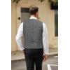 imageCOOFANDY Mens Casual Business Vests Lightweight Waistcoat Slim Fit Suit VestGrey Plaid