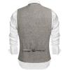 imageCOOFANDY Mens Casual Business Vests Lightweight Waistcoat Slim Fit Suit VestKhaki