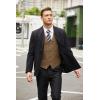 imageCOOFANDY Mens Casual Business Vests Lightweight Waistcoat Slim Fit Suit VestLight Brown