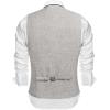 imageCOOFANDY Mens Casual Business Vests Lightweight Waistcoat Slim Fit Suit VestLight Grey