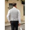 imageCOOFANDY Mens Casual Business Vests Lightweight Waistcoat Slim Fit Suit VestLight Grey