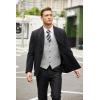 imageCOOFANDY Mens Casual Business Vests Lightweight Waistcoat Slim Fit Suit VestLight Grey