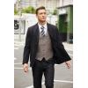 imageCOOFANDY Mens Casual Business Vests Lightweight Waistcoat Slim Fit Suit VestLight Khaki
