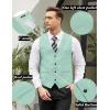 imageCOOFANDY Mens Casual Business Vests Lightweight Waistcoat Slim Fit Suit VestMint Green