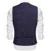 imageCOOFANDY Mens Casual Business Vests Lightweight Waistcoat Slim Fit Suit VestNavy Blue