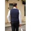 imageCOOFANDY Mens Casual Business Vests Lightweight Waistcoat Slim Fit Suit VestNavy Blue