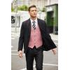 imageCOOFANDY Mens Casual Business Vests Lightweight Waistcoat Slim Fit Suit VestPink