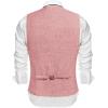 imageCOOFANDY Mens Casual Business Vests Lightweight Waistcoat Slim Fit Suit VestPink
