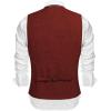 imageCOOFANDY Mens Casual Business Vests Lightweight Waistcoat Slim Fit Suit VestWine Red