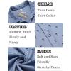 imageCOOFANDY Mens Casual Button Down Shirt Short Sleeve Wrinkle Free Shirts Summer ShirtBlue Palm Tree