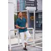 imageCOOFANDY Mens Casual Button Down Shirt Short Sleeve Wrinkle Free Shirts Summer ShirtDark Blue