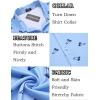 imageCOOFANDY Mens Casual Button Down Shirt Short Sleeve Wrinkle Free Shirts Summer ShirtLight Blue Palm Tree