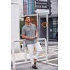 imageCOOFANDY Mens Casual Button Down Shirt Short Sleeve Wrinkle Free Shirts Summer ShirtLight Gray
