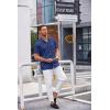 imageCOOFANDY Mens Casual Button Down Shirt Short Sleeve Wrinkle Free Shirts Summer ShirtNavy Shark