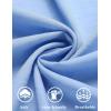 imageCOOFANDY Mens Casual Button Down Shirts Short Sleeve Summer Cuban Vacation Beach ShirtsLight Blue
