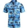 imageCOOFANDY Mens Casual Button Down Shirts Short Sleeve Summer Cuban Vacation Beach ShirtsPa122