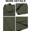 imageCOOFANDY Mens Casual Button Down Shirts Short Sleeve WrinkleFree Summer Beach WearArmy Green