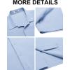 imageCOOFANDY Mens Casual Button Down Shirts Short Sleeve WrinkleFree Summer Beach WearSky Blue