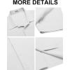 imageCOOFANDY Mens Casual Button Down Shirts Short Sleeve WrinkleFree Summer Beach WearWhite