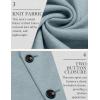 imageCOOFANDY Mens Casual Knit Blazer Slim Fit Lightweight Sport Coat Stretch Two Button Suit JacketLight Blue