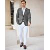 imageCOOFANDY Mens Casual Knit Blazer Stretch Slim Fit Sport Coat Two Button Lightweight Suit JacketsDark Grey