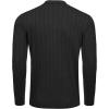 imageCOOFANDY Mens Casual Knit Polo Shirts Long Sleeve Button Down Sweater Polo Ribbed Cardigan Sweater with PocketAll Black