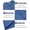imageCOOFANDY Mens Casual Knit Polo Shirts Long Sleeve Button Down Sweater Polo Ribbed Cardigan Sweater with PocketBlue