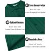 imageCOOFANDY Mens Casual Knit Polo Shirts Long Sleeve Button Down Sweater Polo Ribbed Cardigan Sweater with PocketDark Green