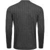 imageCOOFANDY Mens Casual Knit Polo Shirts Long Sleeve Button Down Sweater Polo Ribbed Cardigan Sweater with PocketDark Grey