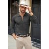 imageCOOFANDY Mens Casual Knit Polo Shirts Long Sleeve Button Down Sweater Polo Ribbed Cardigan Sweater with PocketDark Grey