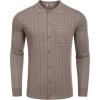 imageCOOFANDY Mens Casual Knit Polo Shirts Long Sleeve Button Down Sweater Polo Ribbed Cardigan Sweater with PocketKhaki