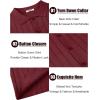 imageCOOFANDY Mens Casual Knit Polo Shirts Long Sleeve Button Down Sweater Polo Ribbed Cardigan Sweater with PocketWine Red