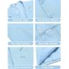 imageCOOFANDY Mens Casual Linen Blazer Jacket Lightweight Sport Coats Two Button Suit JacketsLight Blue