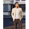 imageCOOFANDY Mens Casual Linen Blazer Jacket Lightweight Sport Coats Two Button Suit JacketsLight Khaki