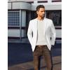 imageCOOFANDY Mens Casual Linen Blazer Jacket Lightweight Sport Coats Two Button Suit JacketsWhite
