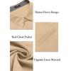 imageCOOFANDY Mens Casual Linen Shirts Short Sleeve Button Down Shirt Summer Beach TopsBeige