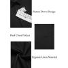 imageCOOFANDY Mens Casual Linen Shirts Short Sleeve Button Down Shirt Summer Beach TopsBlack