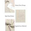 imageCOOFANDY Mens Casual Linen Shirts Short Sleeve Button Down Shirt Summer Beach TopsKhaki