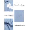 imageCOOFANDY Mens Casual Linen Shirts Short Sleeve Button Down Shirt Summer Beach TopsLight Blue