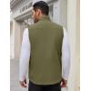 imageCOOFANDY Mens Casual Outerwear Vest Lightweight Zip Up Sleeveless Jacket Outdoor Work Hiking Travel Golf Vest with PocketsArmy Green
