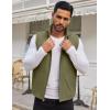 imageCOOFANDY Mens Casual Outerwear Vest Lightweight Zip Up Sleeveless Jacket Outdoor Work Hiking Travel Golf Vest with PocketsArmy Green