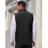 imageCOOFANDY Mens Casual Outerwear Vest Lightweight Zip Up Sleeveless Jacket Outdoor Work Hiking Travel Golf Vest with PocketsBlack
