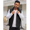 imageCOOFANDY Mens Casual Outerwear Vest Lightweight Zip Up Sleeveless Jacket Outdoor Work Hiking Travel Golf Vest with PocketsBlack