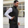 imageCOOFANDY Mens Casual Outerwear Vest Lightweight Zip Up Sleeveless Jacket Outdoor Work Hiking Travel Golf Vest with PocketsBlack