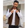 imageCOOFANDY Mens Casual Outerwear Vest Lightweight Zip Up Sleeveless Jacket Outdoor Work Hiking Travel Golf Vest with PocketsBrown