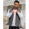 imageCOOFANDY Mens Casual Outerwear Vest Lightweight Zip Up Sleeveless Jacket Outdoor Work Hiking Travel Golf Vest with PocketsDark Grey