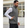 imageCOOFANDY Mens Casual Outerwear Vest Lightweight Zip Up Sleeveless Jacket Outdoor Work Hiking Travel Golf Vest with PocketsDark Grey