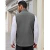 imageCOOFANDY Mens Casual Outerwear Vest Lightweight Zip Up Sleeveless Jacket Outdoor Work Hiking Travel Golf Vest with PocketsDark Grey